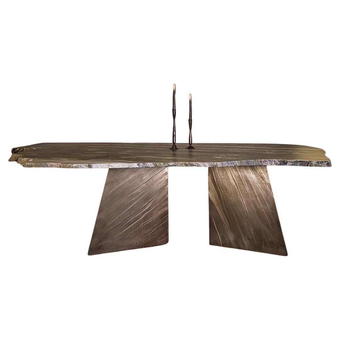 Table de salle à manger en marbre du Vermont