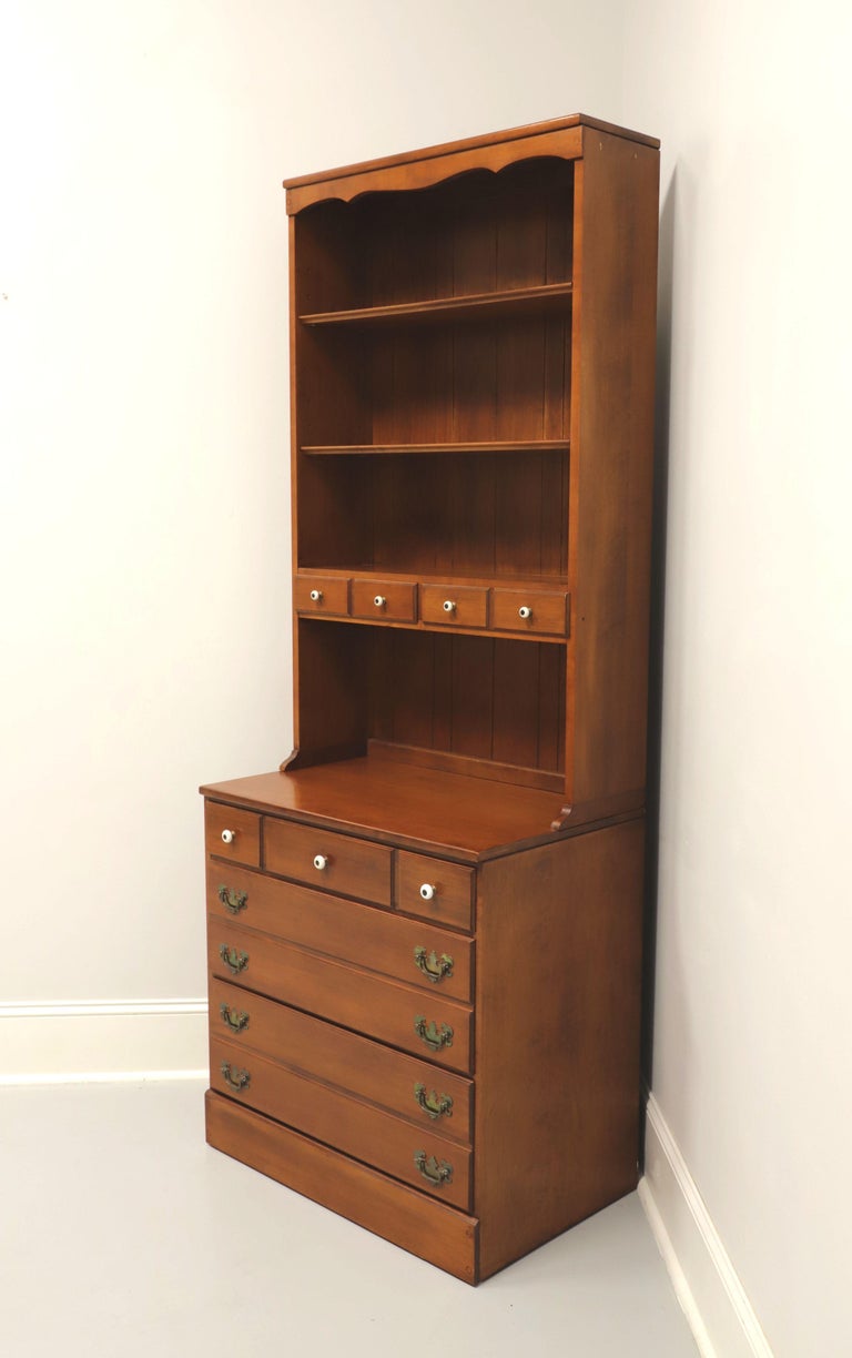 VERMONT OF WINOOSKI Solid Rock Maple Colonial Style Bookcase with ...