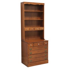 VERMONT OF WINOOSKI Solid Rock Maple Colonial Style Bookcase with Drawers