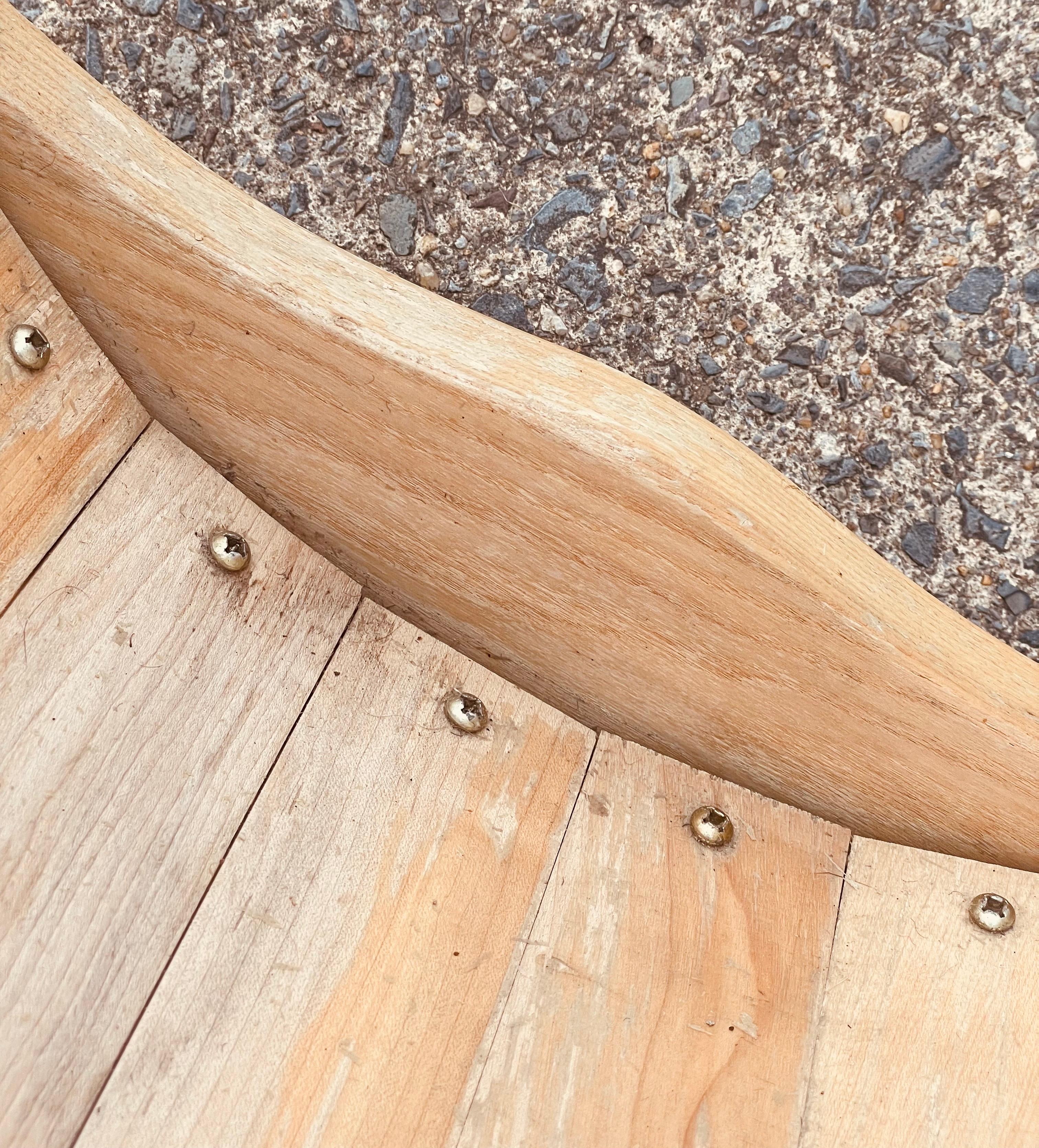 Vermont Tubbs Caned Snowshoe Fire Wood Log Holder For Sale 5