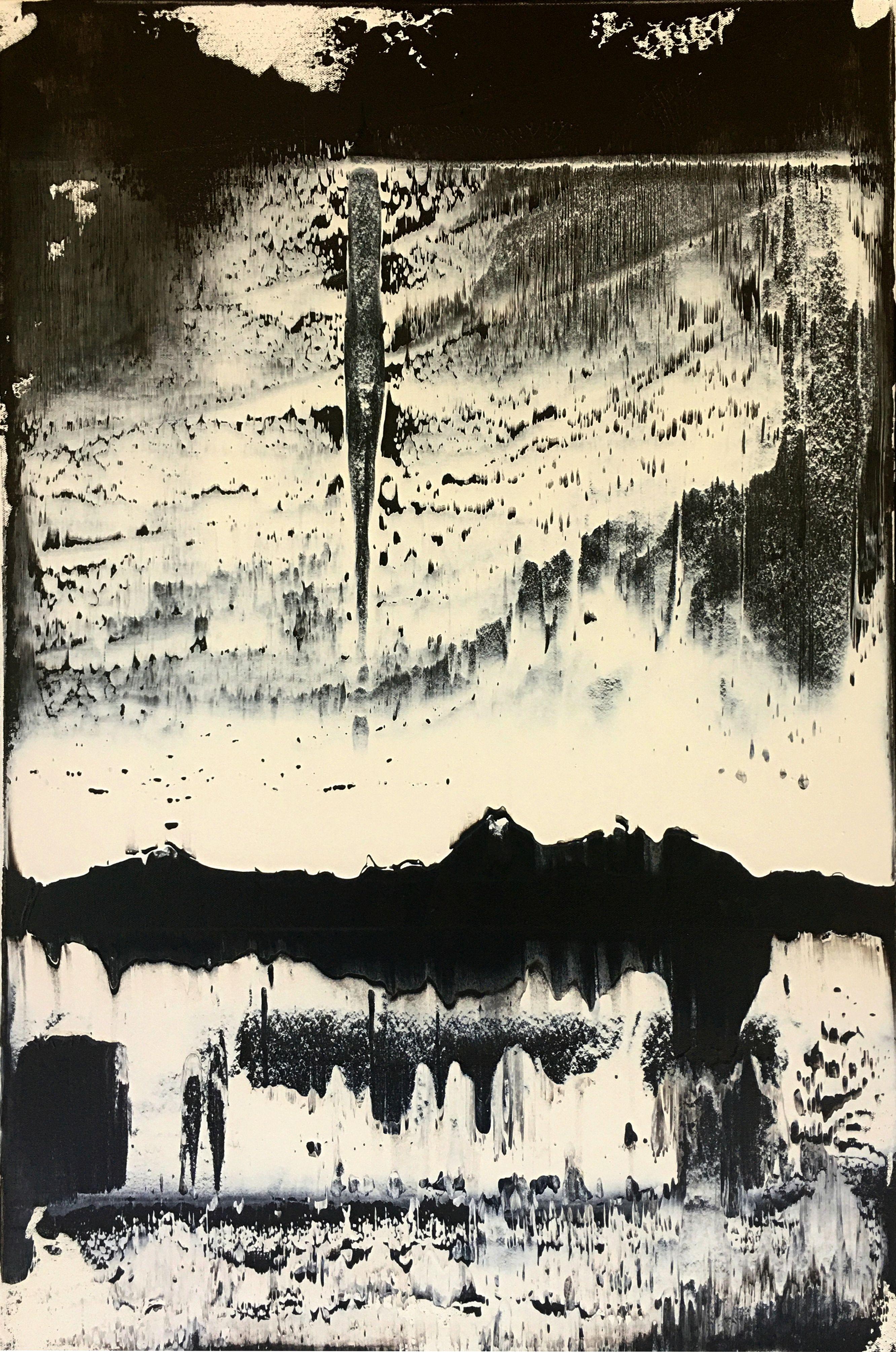 Abstract Painting di Vern Rollin - Ombra alla luce, Pittura, Acrilico su tela