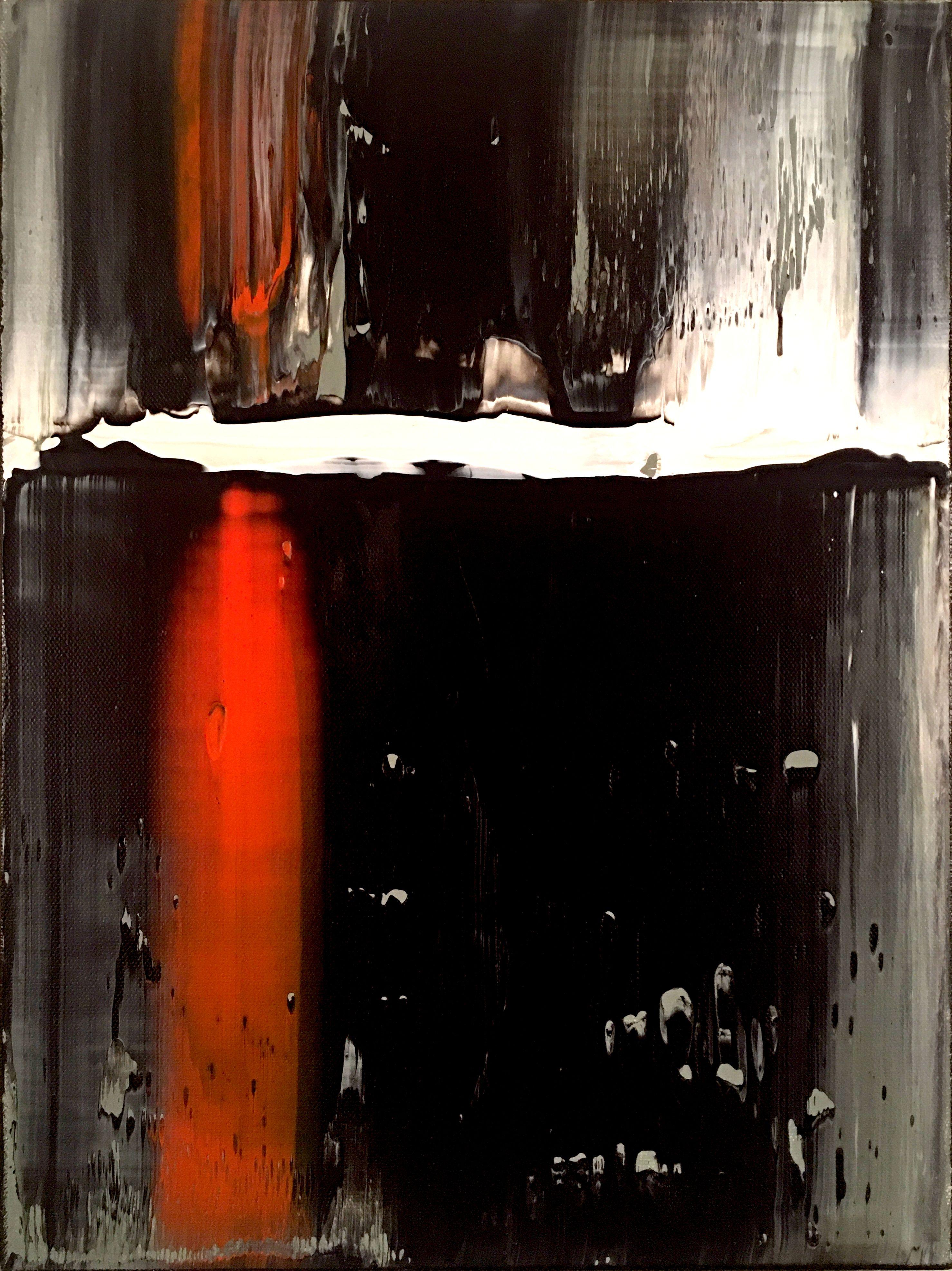  This painting and this type of painting is created using tools specifically created for the work. The tools and the process are as important in this type of work as a visual or imaginary image. I always have an image in my mind   and I work to