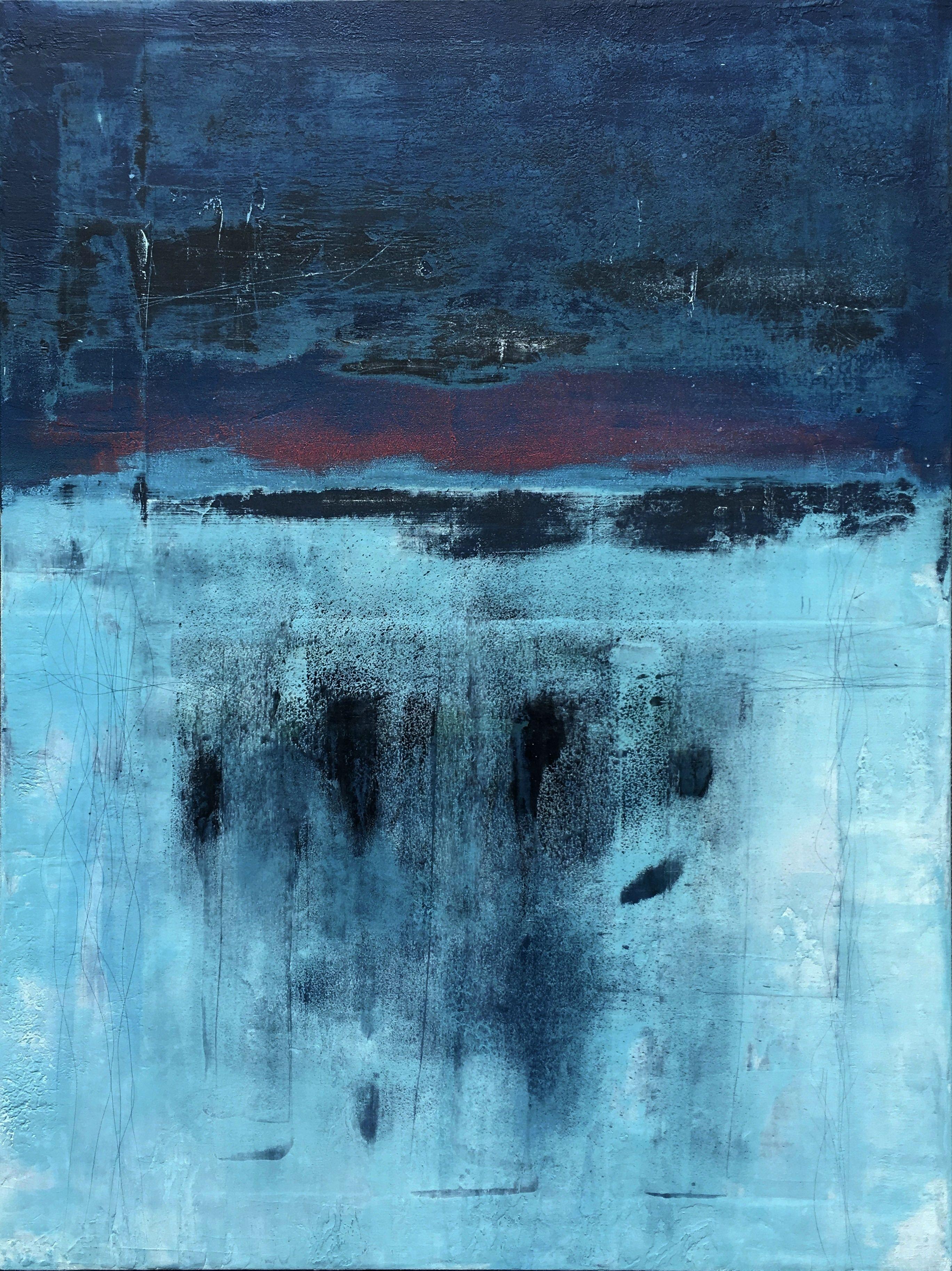 Abstract Painting de Vern Rollin - Sombras urbanas, Pintura, Acrílico sobre lienzo