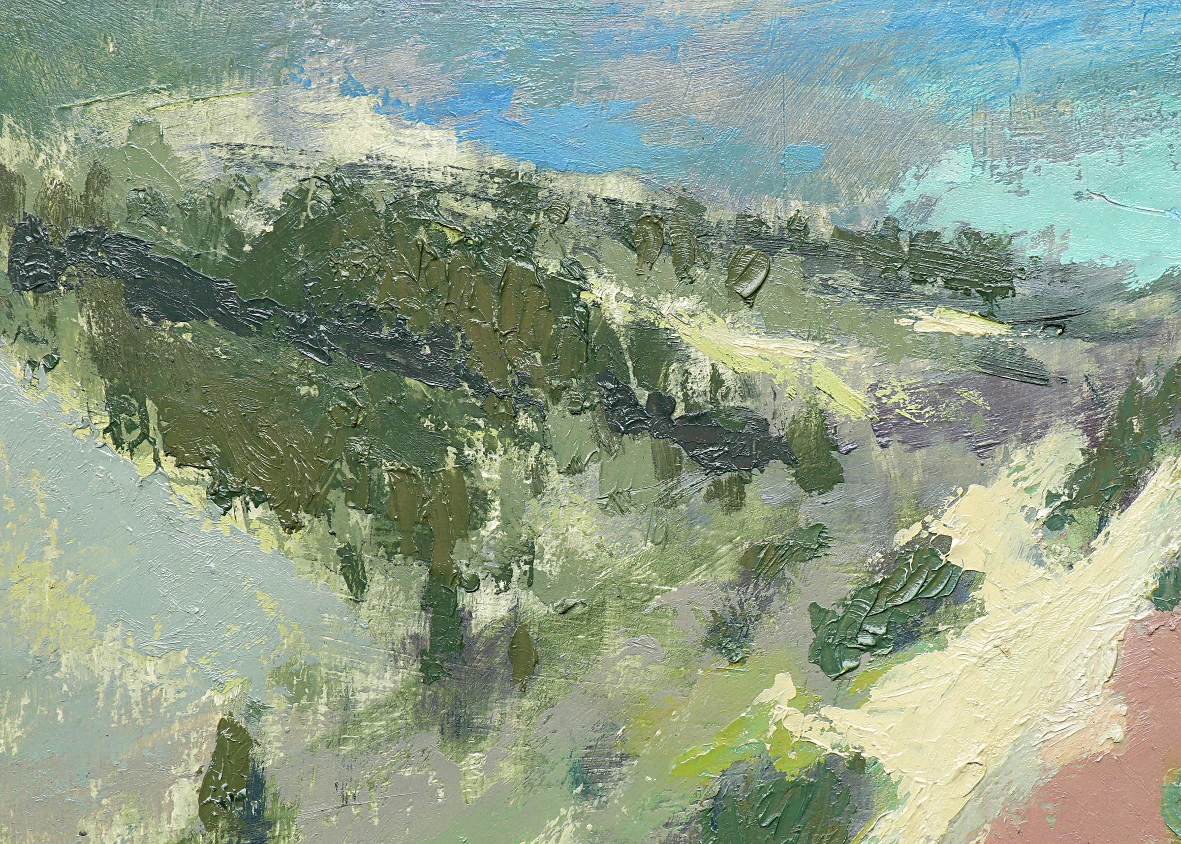 Mount Webster, Colorado, Large Framed Spring Mountain Landscape Oil Painting 2
