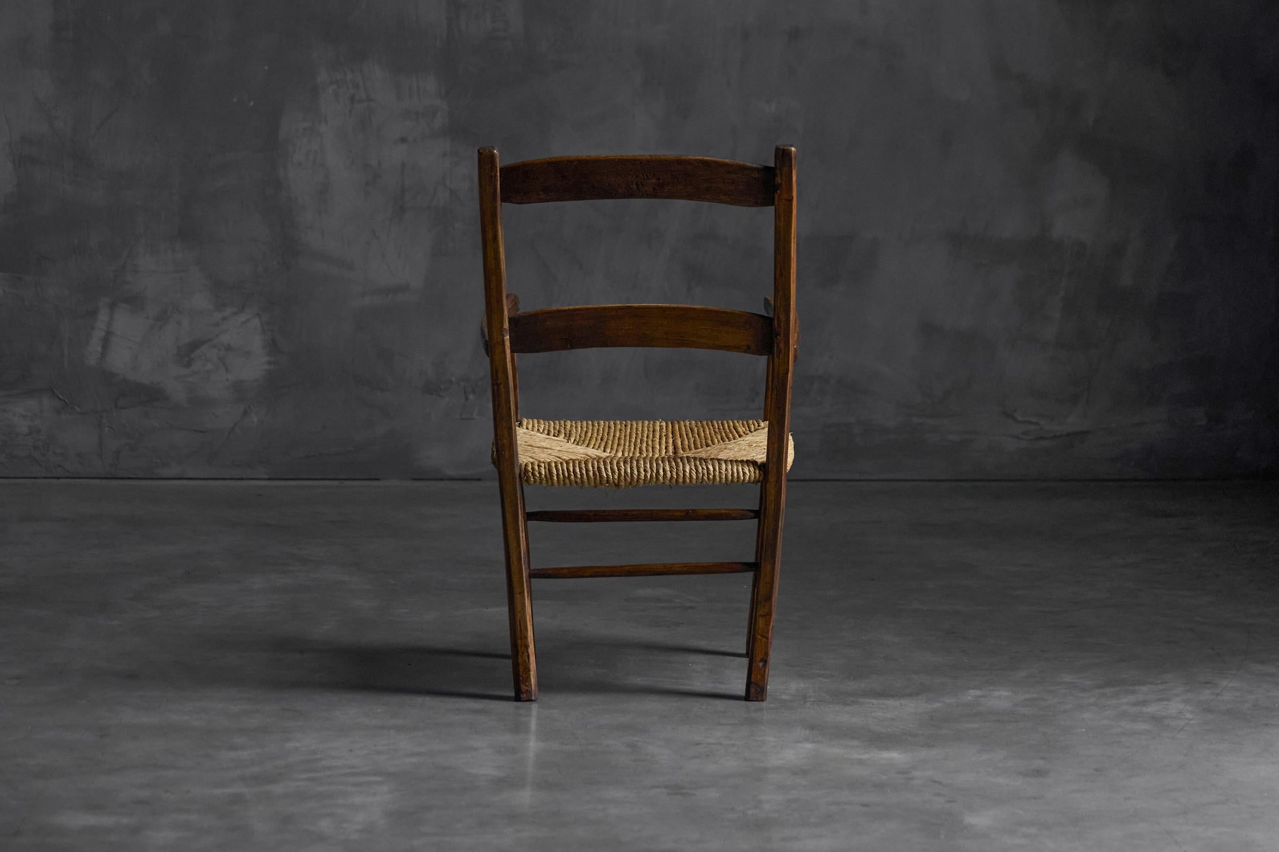 Sillón rural vernáculo, Francia, principios del siglo XX en Bueno estado para la venta en Antwerp, BE