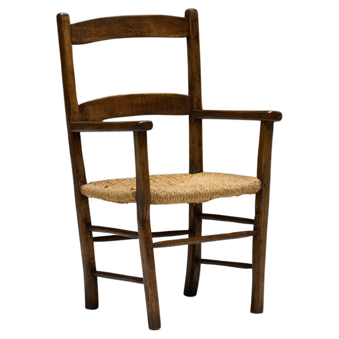 Fauteuil rural vernaculaire, France, début du 20e siècle