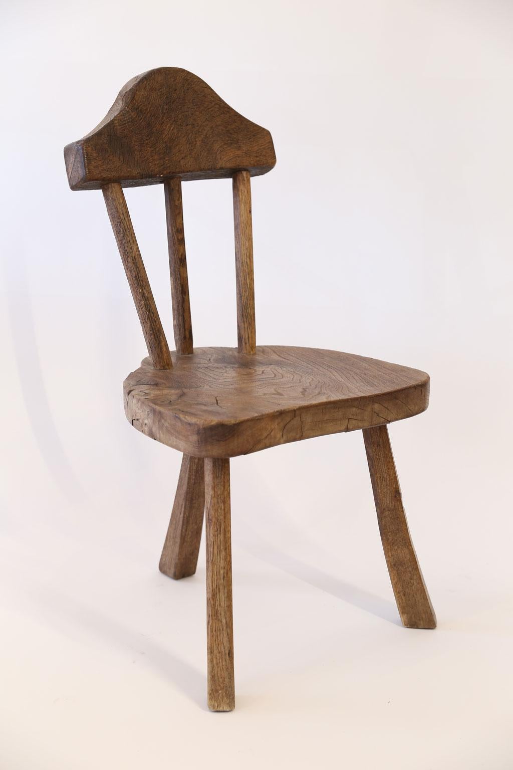 Stick Back Chair in Mid-Brown Oak 4