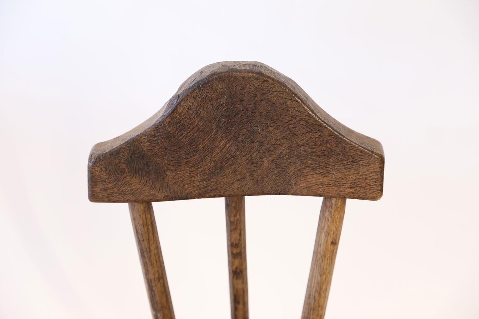 Stick Back Chair in Mid-Brown Oak 7