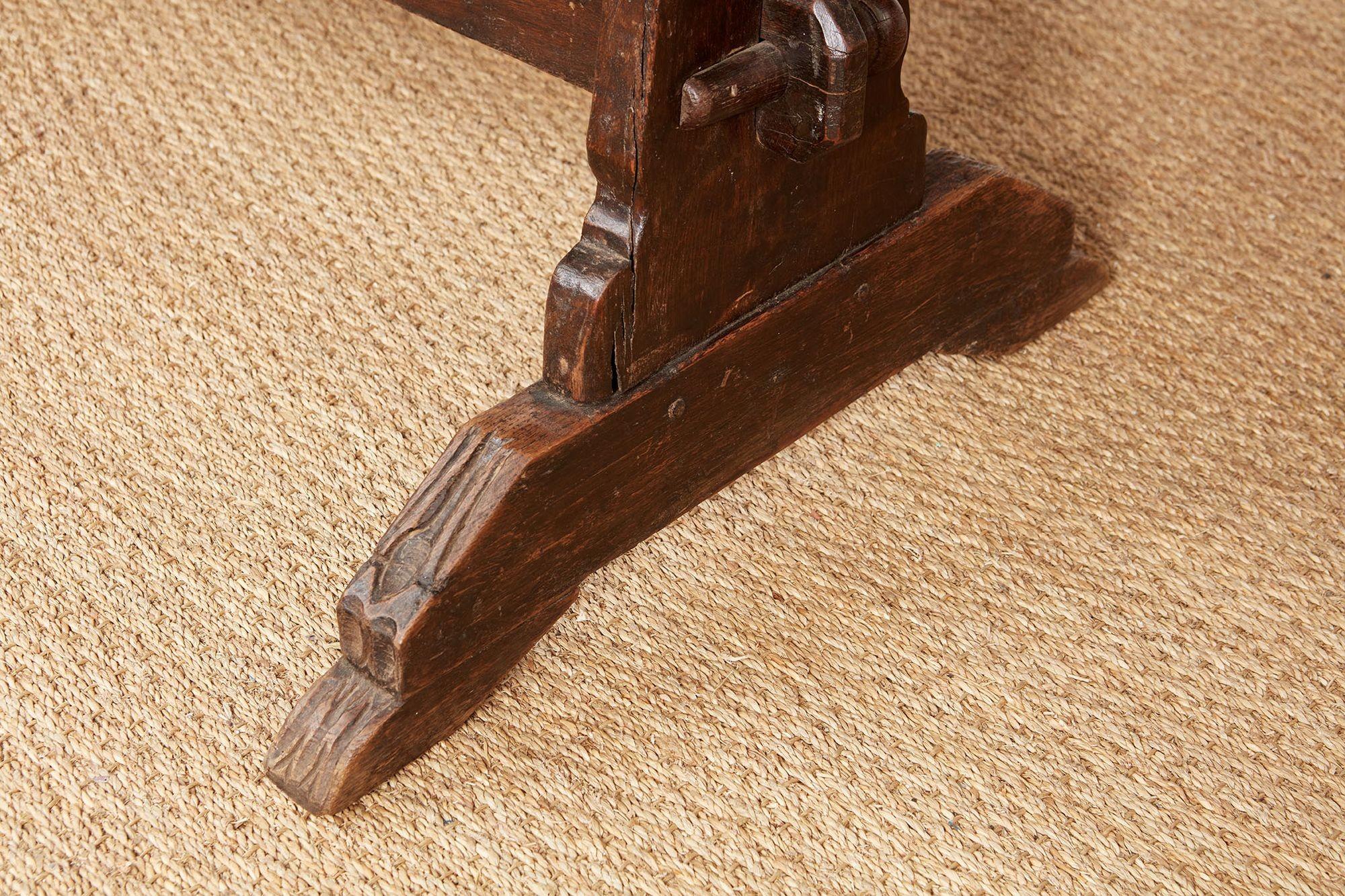 Vernacular Trestle Table For Sale 5