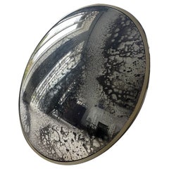 Vernazza 80 cms / 31" Silver Antiqued Convex Mirror