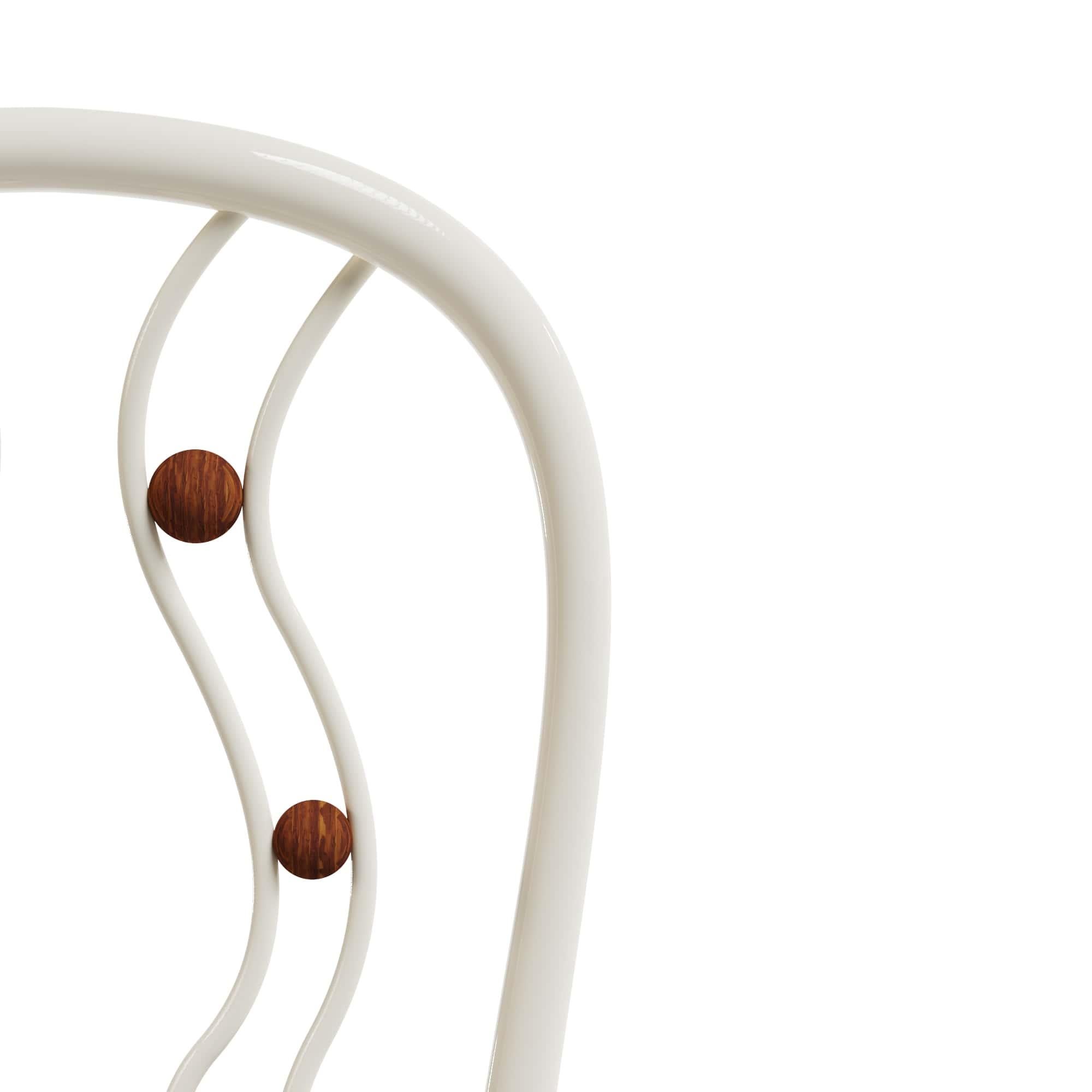 Silla de bar para exterior Vernazza de metal lacado con detalles de madera de iroko Siglo XXI y contemporáneo en venta