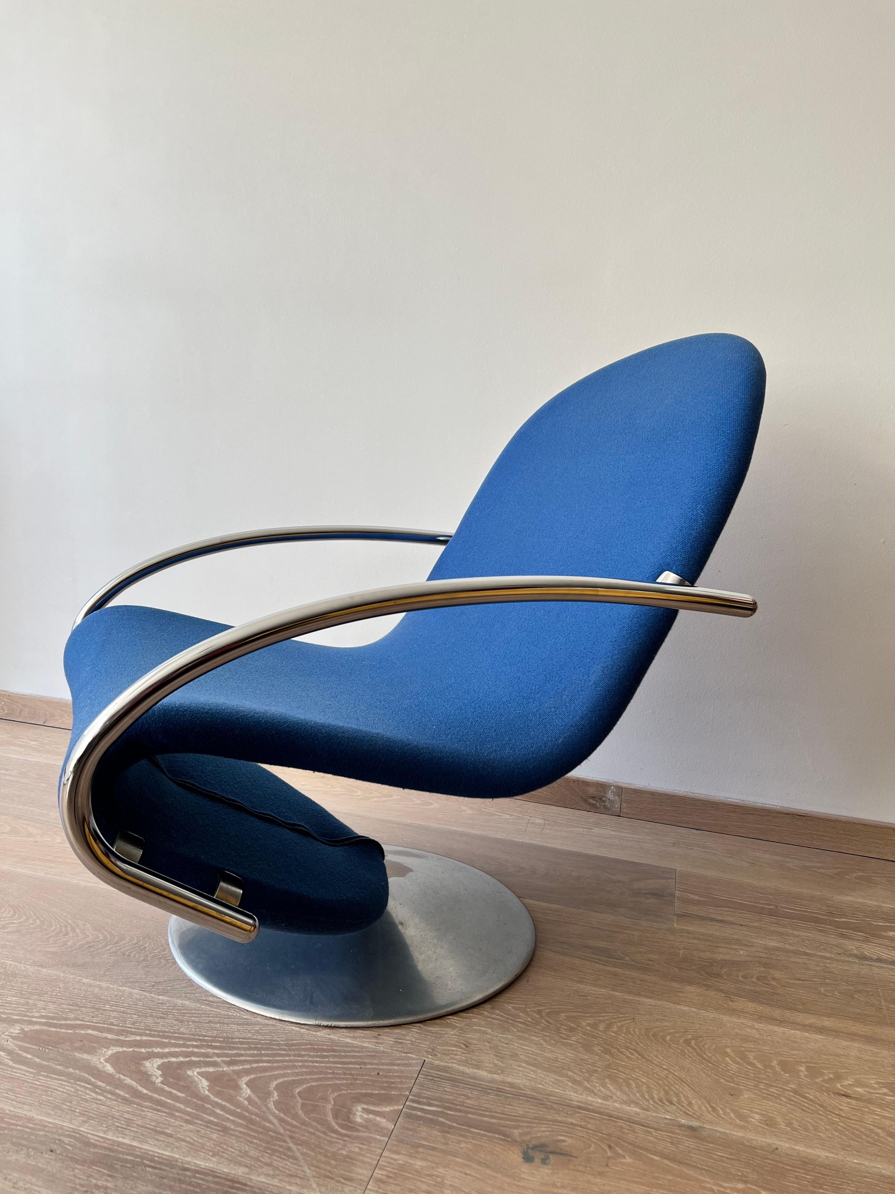 Verner Panton 1-2-3 Swivel Lounge Chair for Fritz Hansen, 1973 1