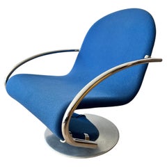 Verner Panton 1-2-3 Swivel Lounge Chair for Fritz Hansen, 1973