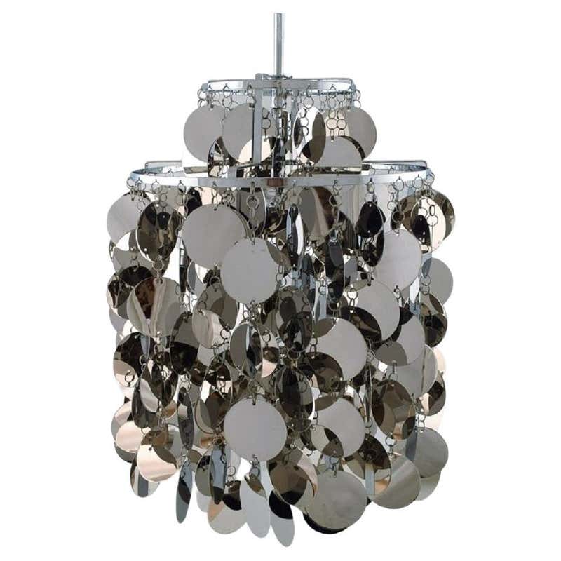 Seashell Pendant Lamp with Mother of Pearl Flakes For Sale at 1stDibs ...