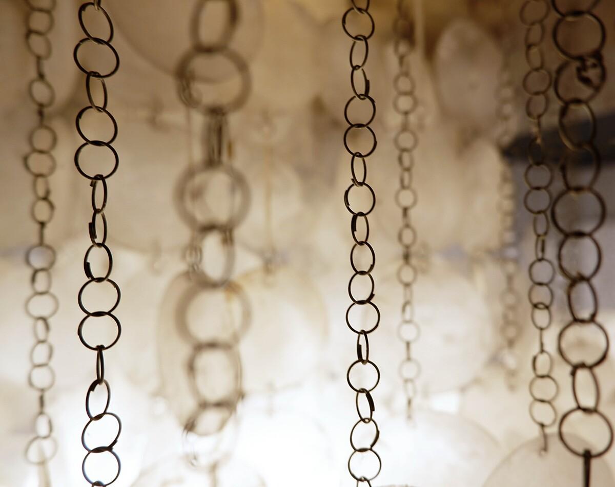 Verner Panton 8dm Lampadario Conchiglie Bianche 1960s 1