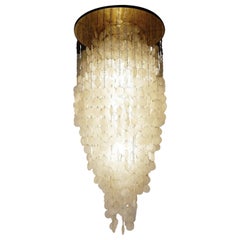 Verner Panton 8dm Lampadario Conchiglie Bianche 1960s