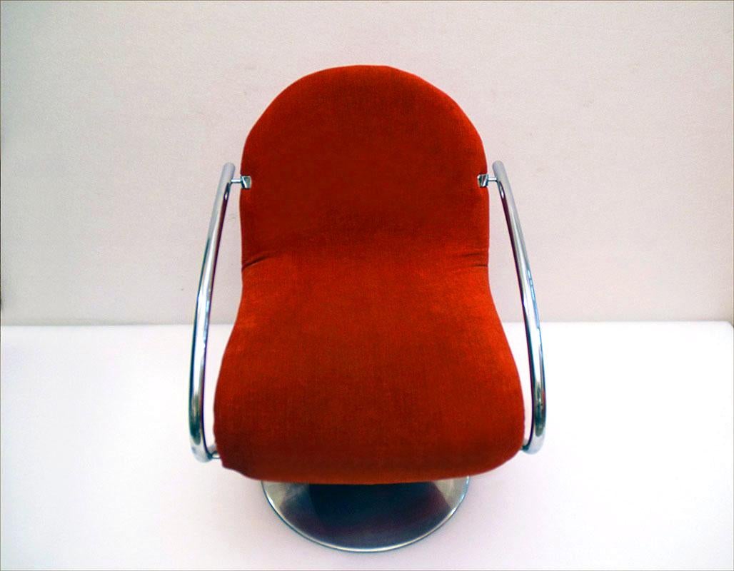 Verner Panton armchair System 1-2-3 Fritz Hansen, 1970s For Sale 1