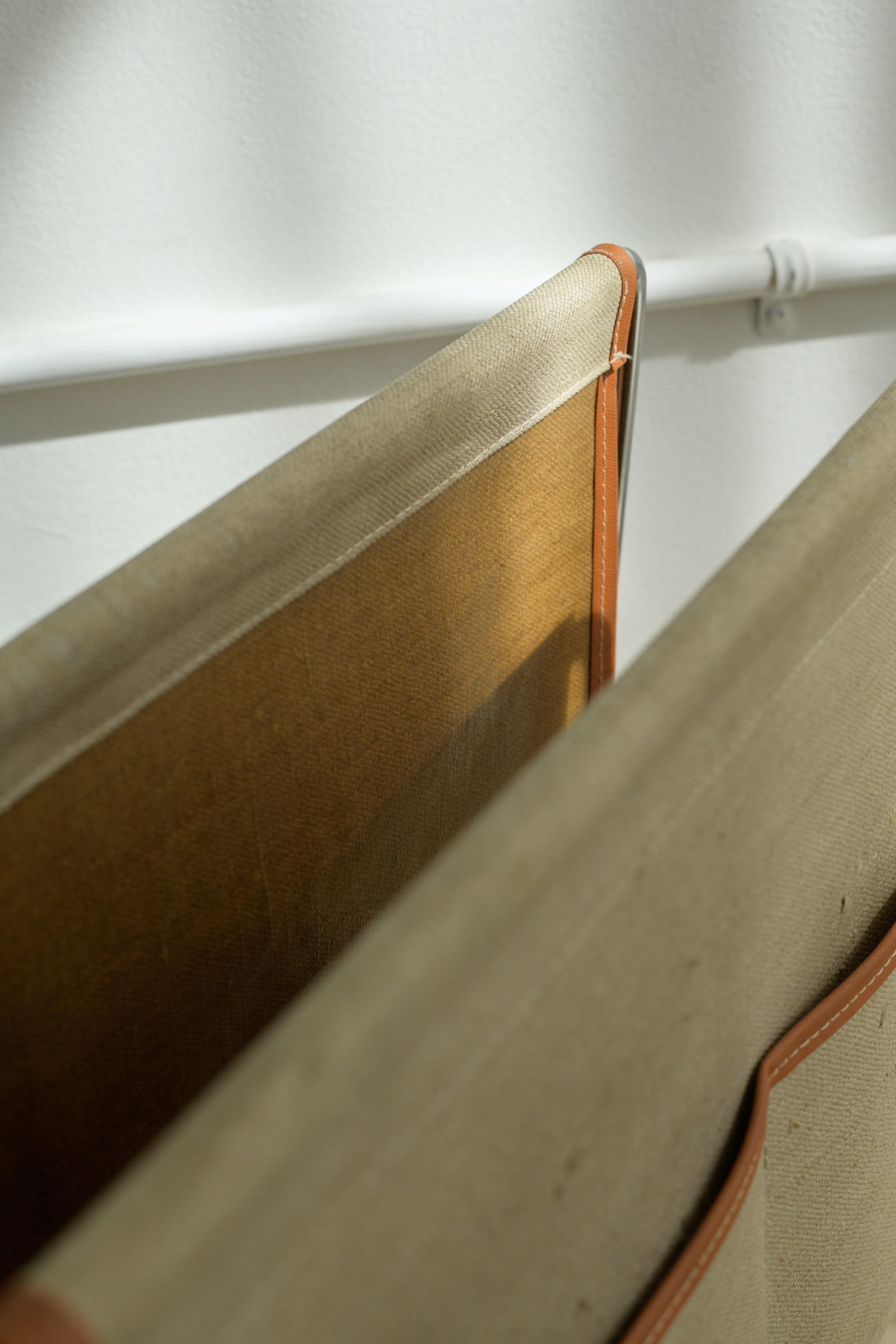 Steel Verner Panton Bachelor Magazine Rack for Fritz Hanzen For Sale