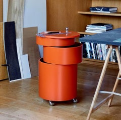 Verner Panton 'Barboy' Bar Cabinet in Mushroom for Verpan