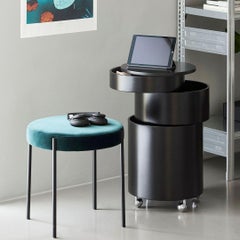 Verner Panton 'Barboy' Side Table and Storage Cabinet in Black for Verpan