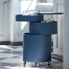 Verner Panton 'Barboy' Side Table and Storage Cabinet in Blue for Verpan