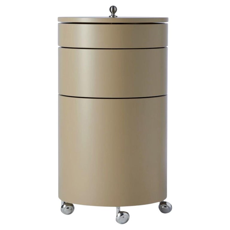 Panton Side Table Verner Panton 'Barboy' Side Table and Storage Cabinet in Mushroom for ...