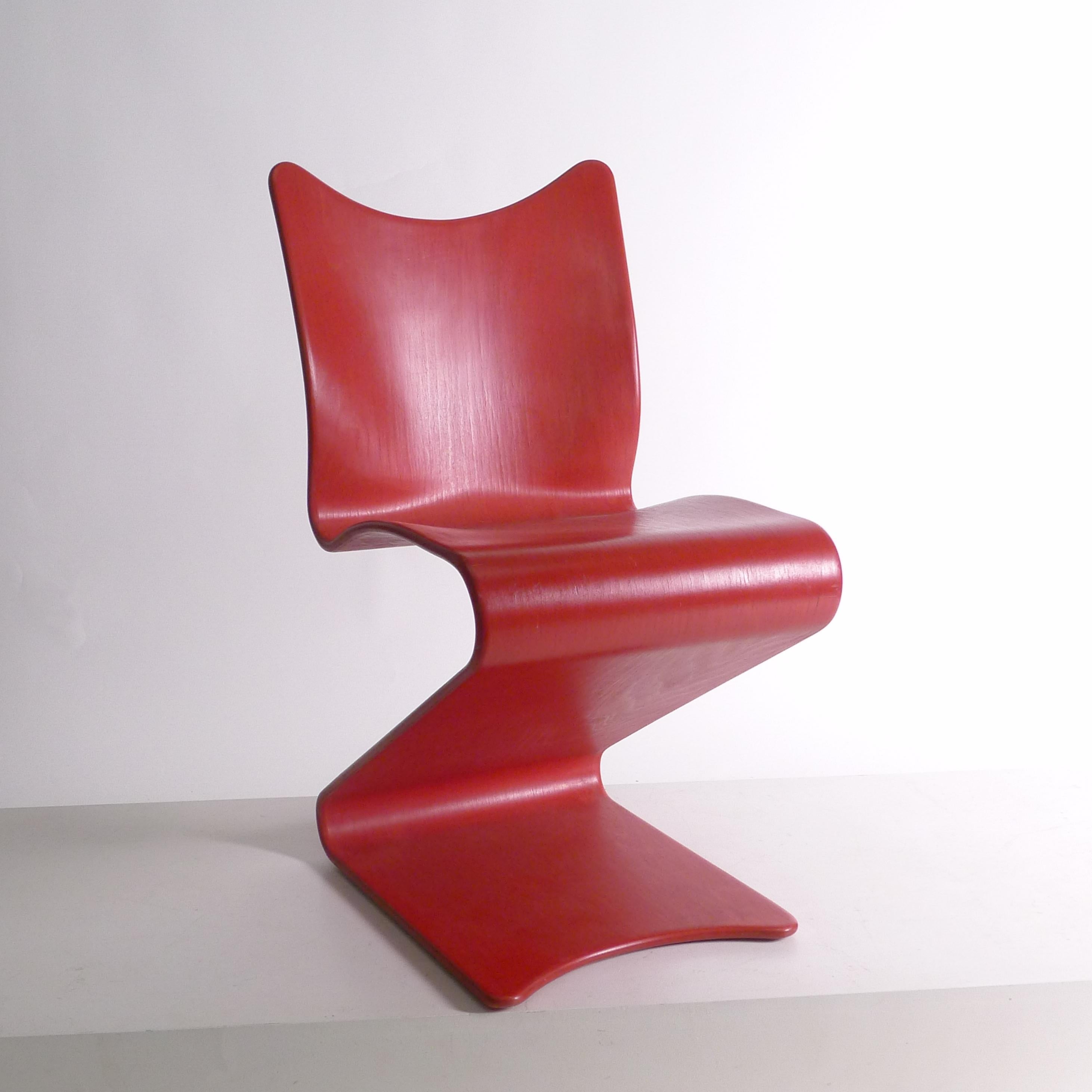 Verner Panton, Beech Plywood S Chair, model 275, original 1960s en vente 5