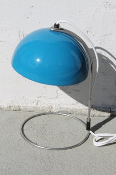 Verner Panton Blue VP4 Flower Pot Table Lamp