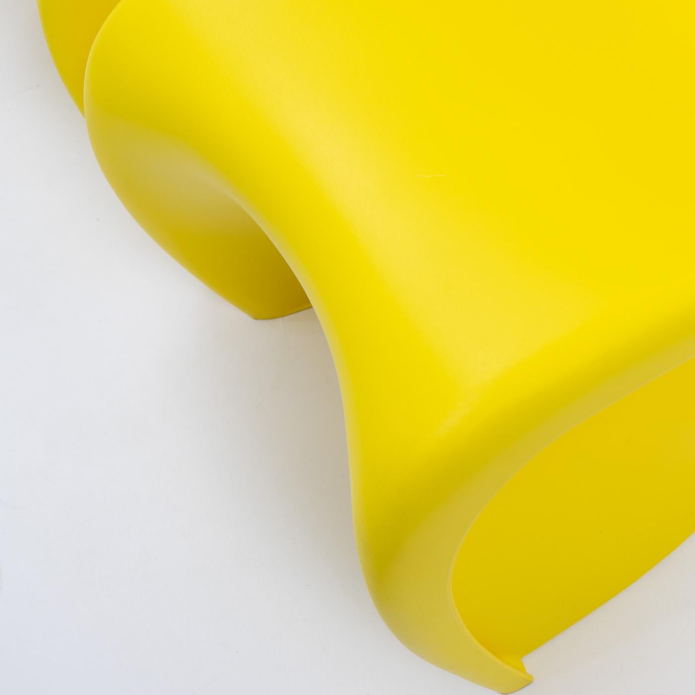 Verner Panton Chairs, Yellow by Vitra, 2000s 7