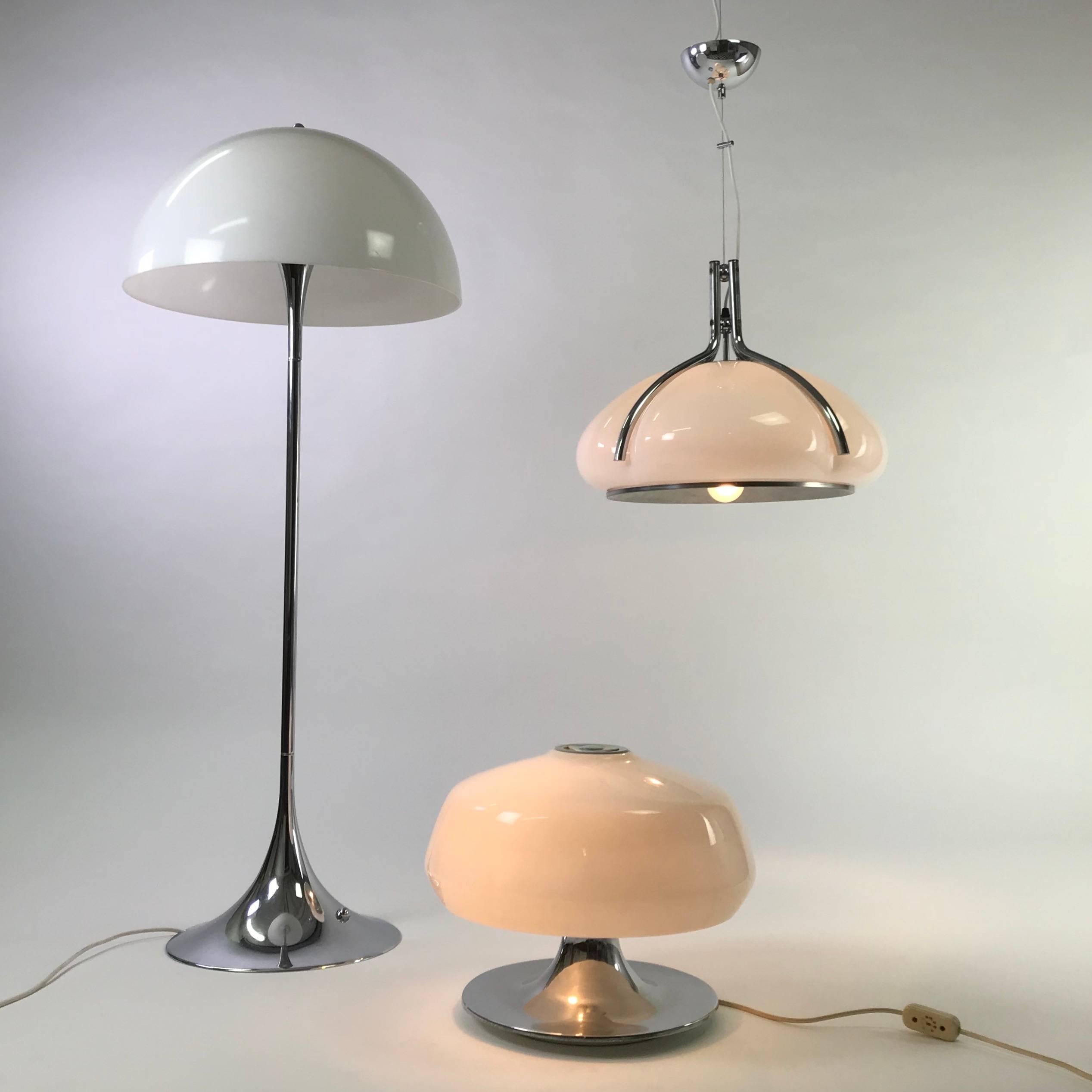 Verner Panton Chrome Panthella Floor Lamp by Louis Poulsen of Denmark 3