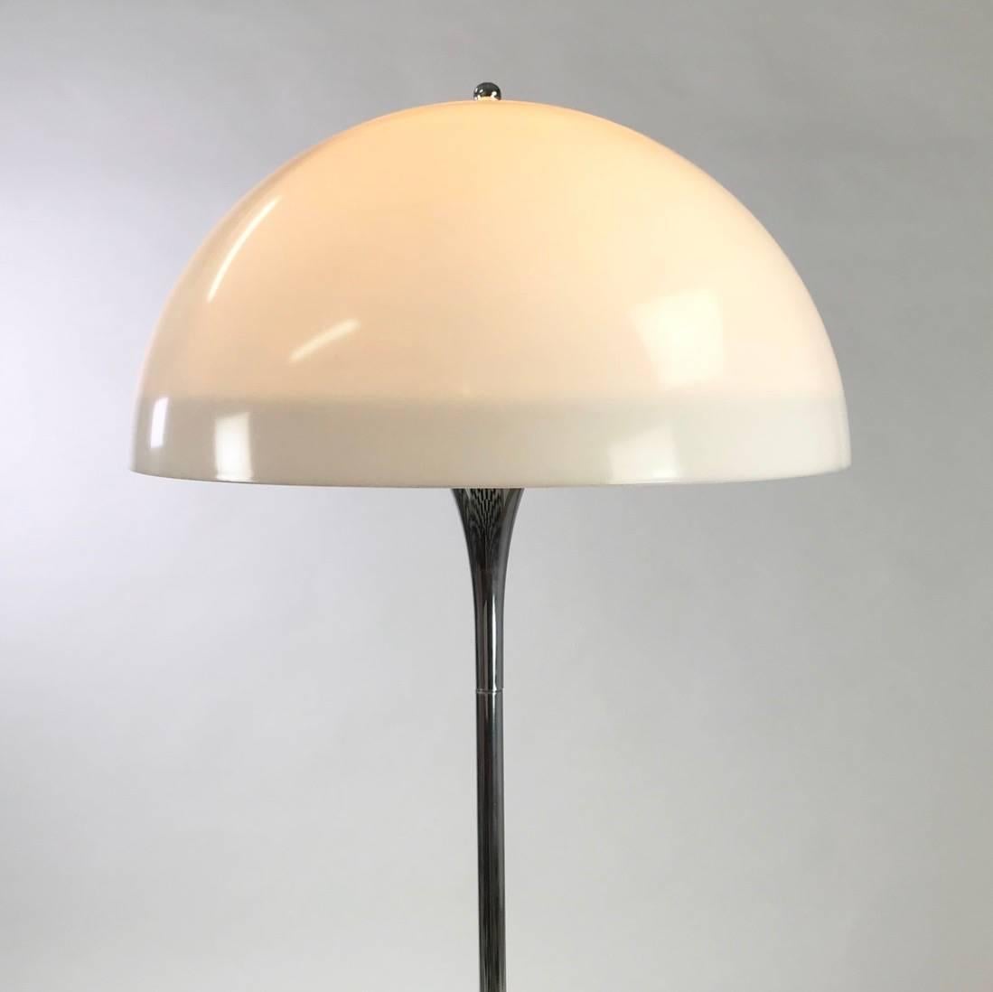 The Danish designer Verner Panton designed some of the most eye catching lights in the 1970s and this is one of the most famous designs: Classic and yet very rare piece of iconic Danish design - the Panthella floor lamp - by Verner Panton for Louis