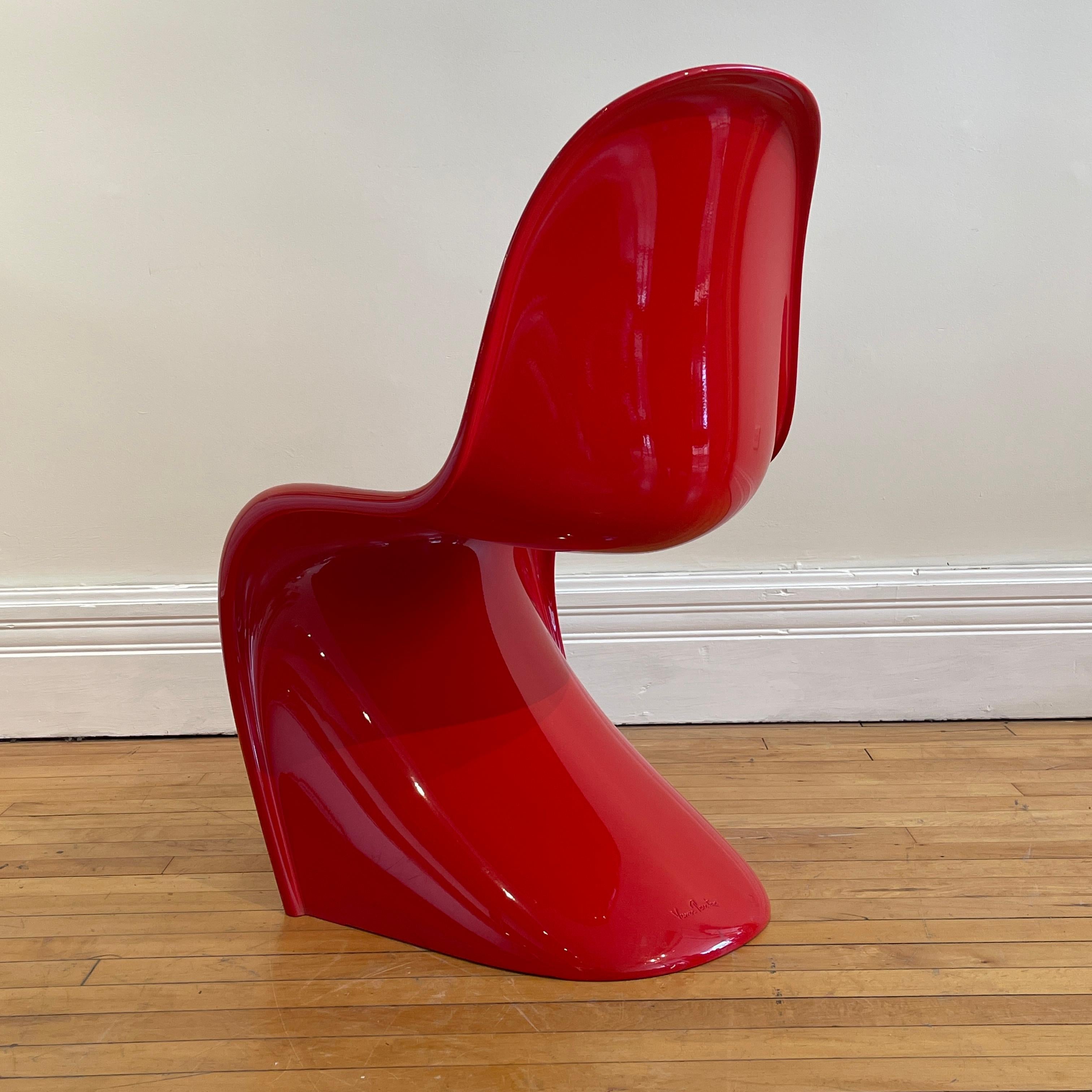 20th Century Verner Panton Classic Chairs in Red 2  Available