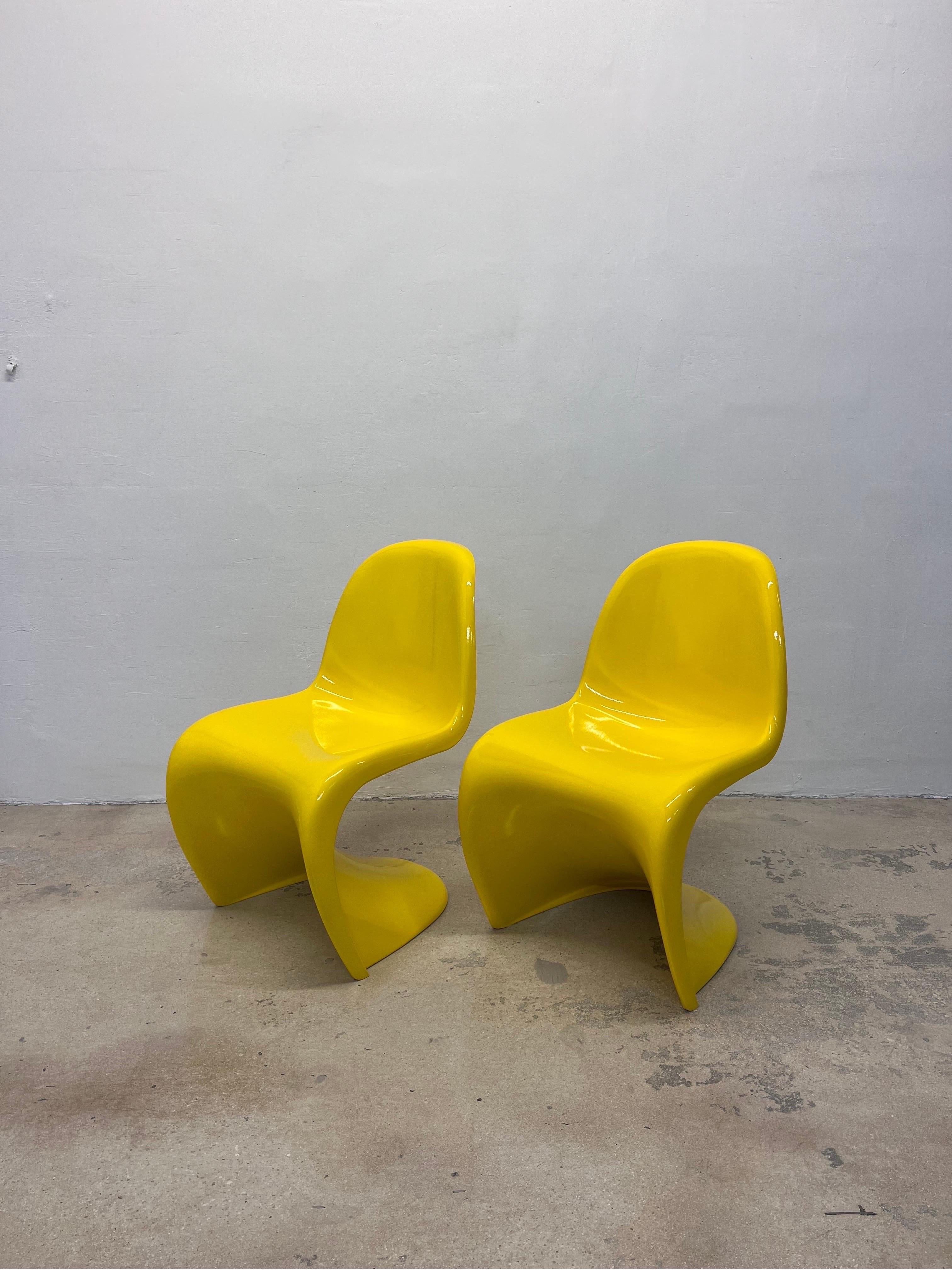Swiss Verner Panton Classic Panton S Chairs for Vitra, 1990s - a Pair