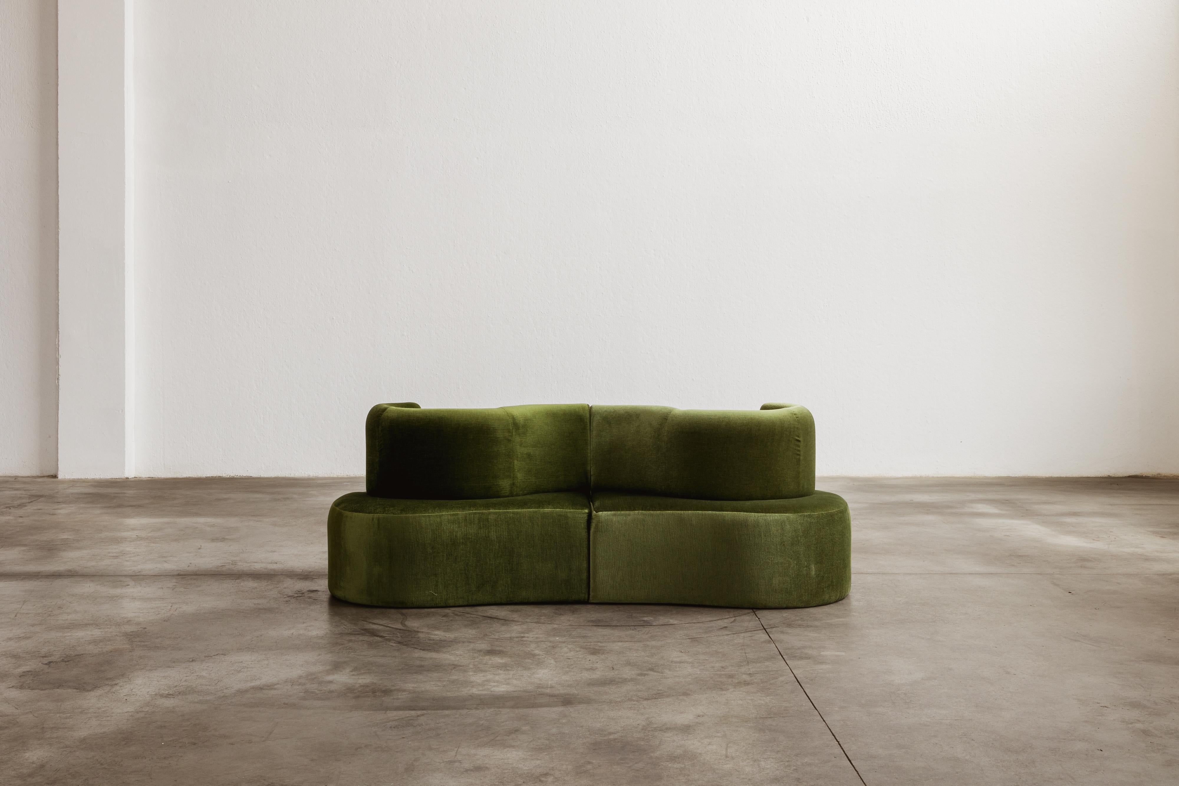 Fabric Verner Panton “Cloverleaf” Modular Sofa for Verpan, 1969 For Sale