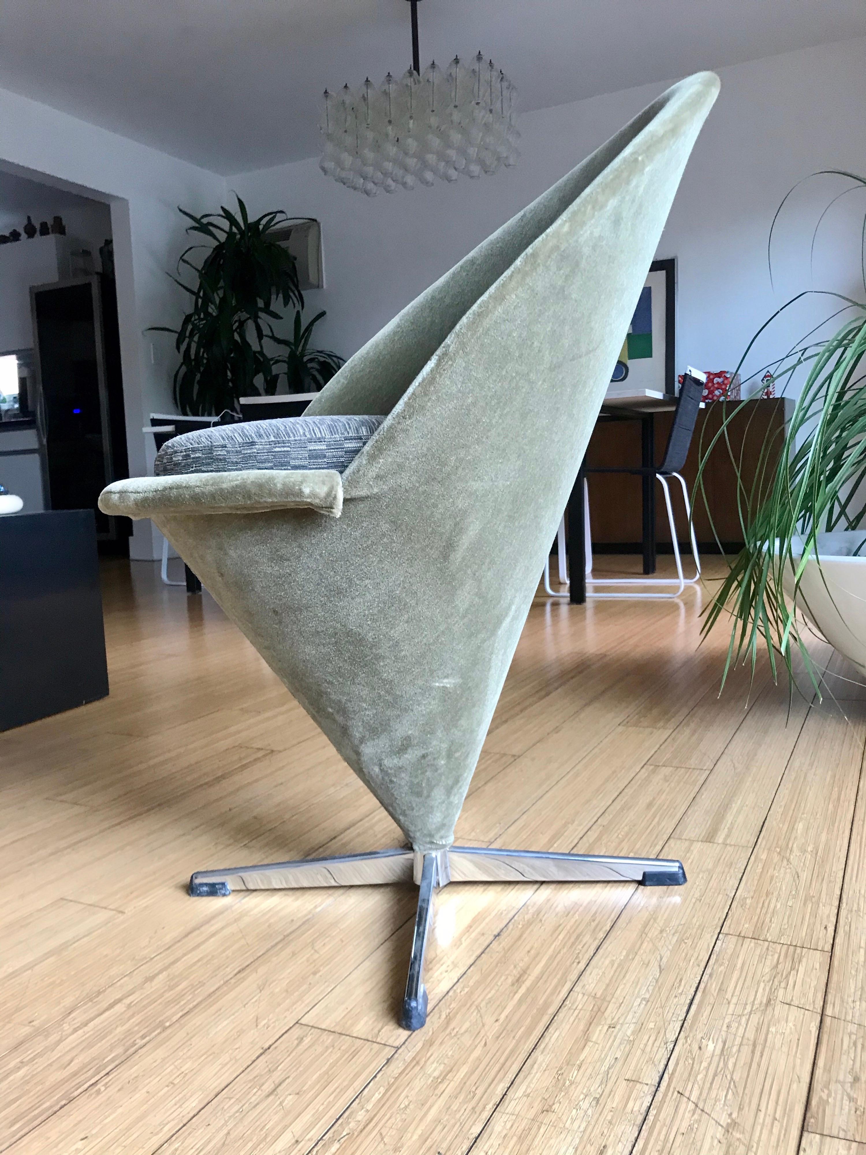 20th Century Verner Panton 'Cone' Chair, 1960's