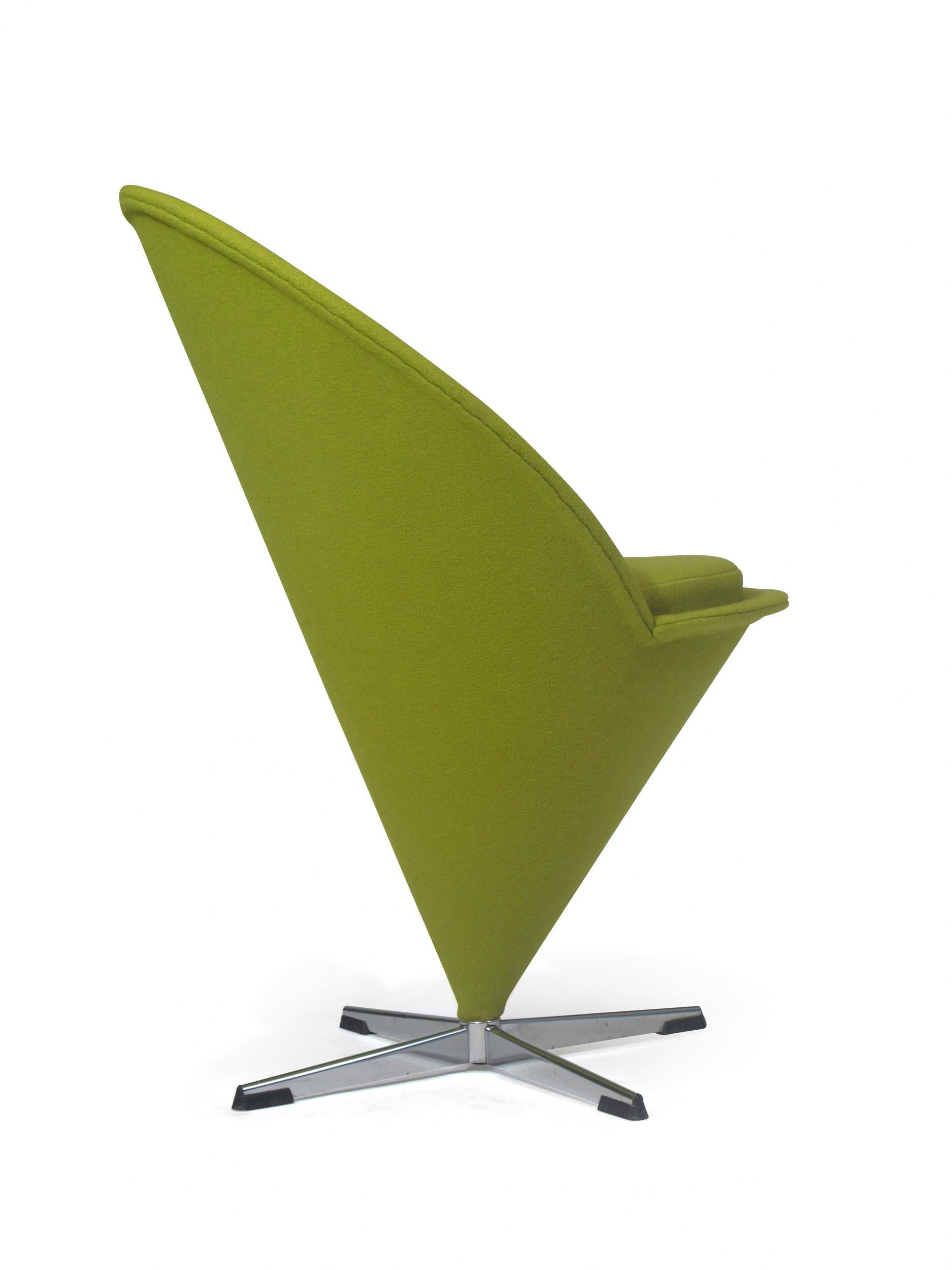 Danish Verner Panton Cone Chair For Sale