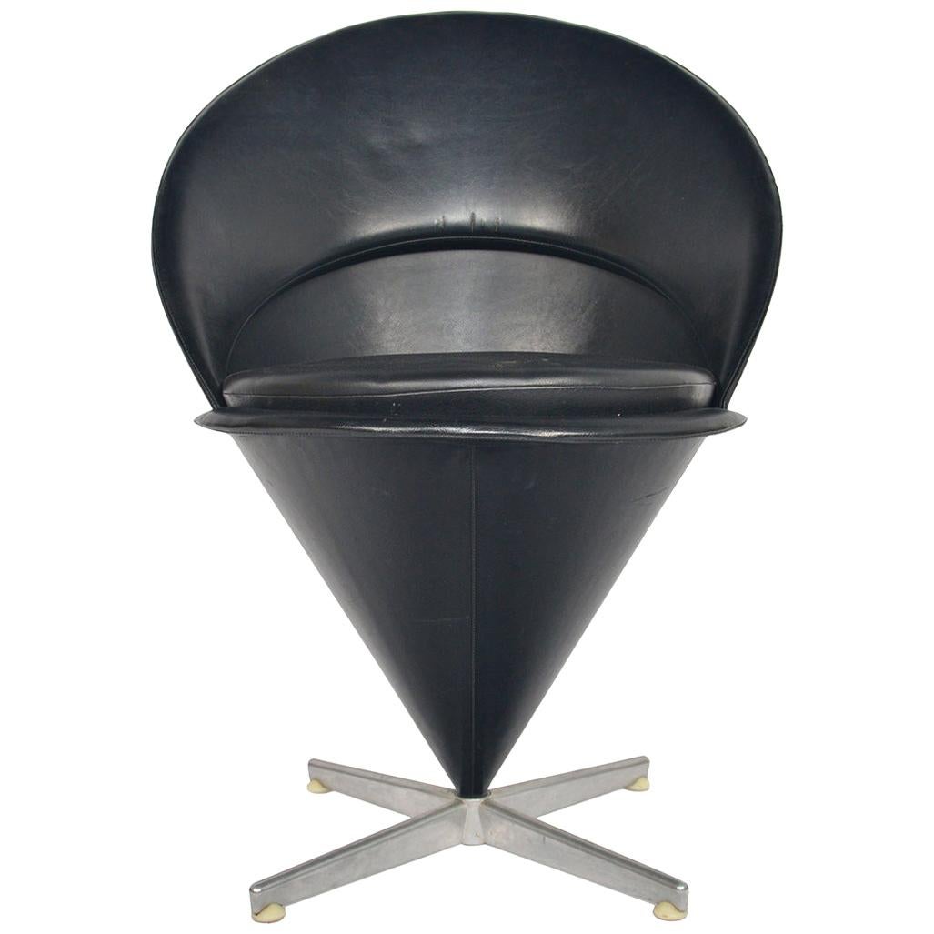 Verner Panton Cone Chair, Space Age Danish Modern Midcentury