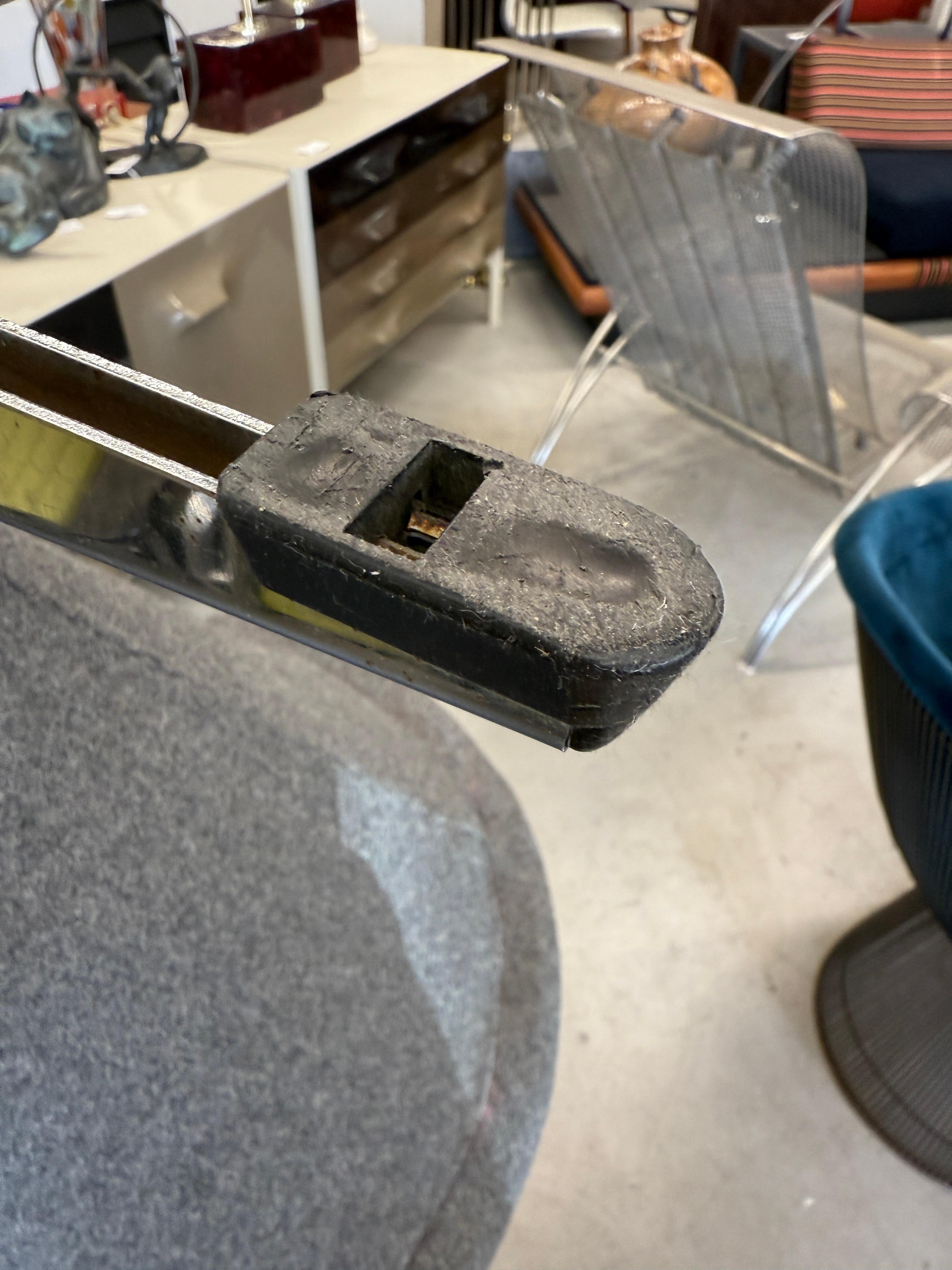Sillas Verner Panton Retapizadas en Franela de Lana Gris en venta 6