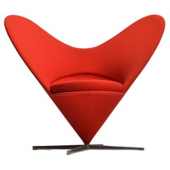 Verner Panton Cone Heart Chair for Vitra, 2 in Stock