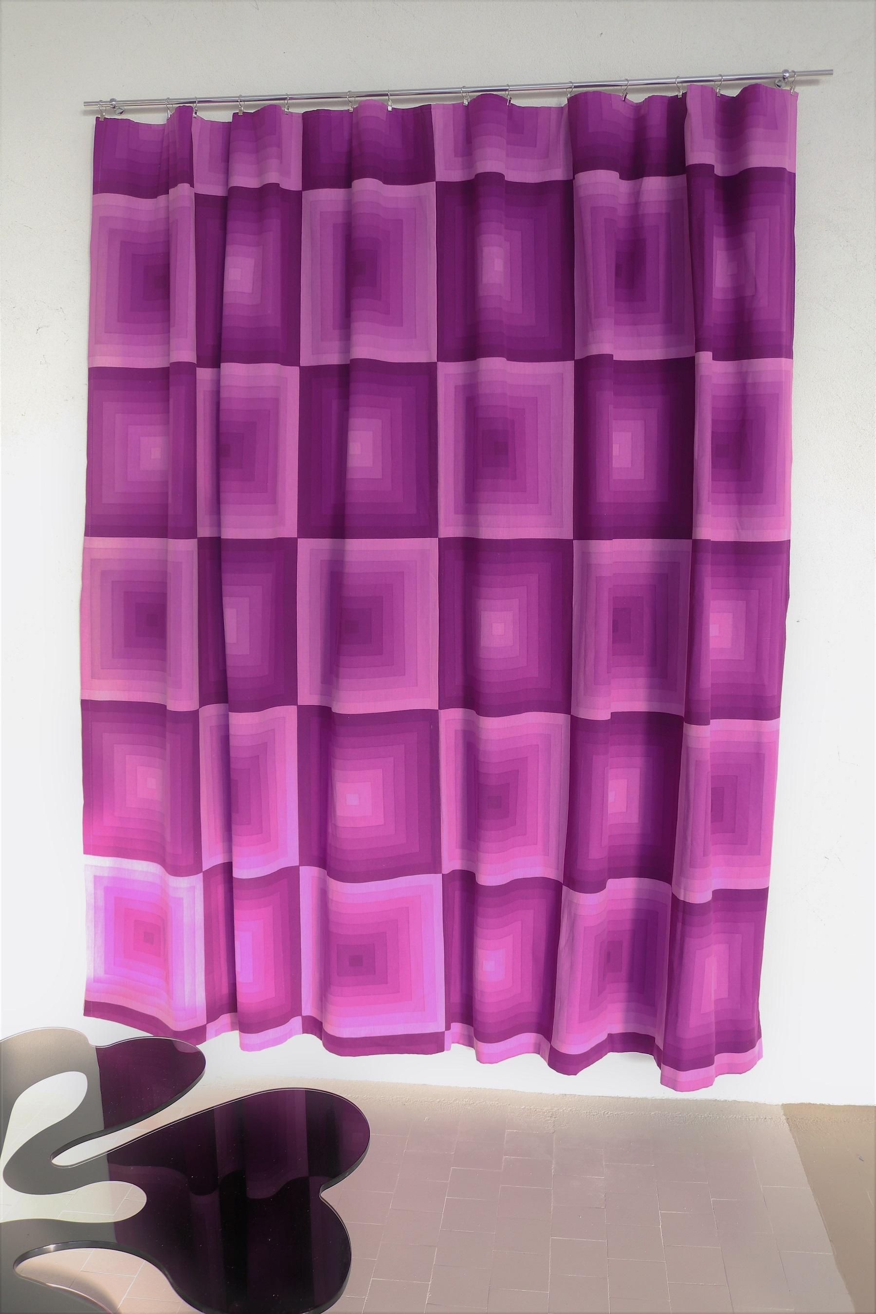Late 20th Century Verner Panton Curtain Panel, Tapestry, Fabric by Mira-X Collection, 1960s For Sale