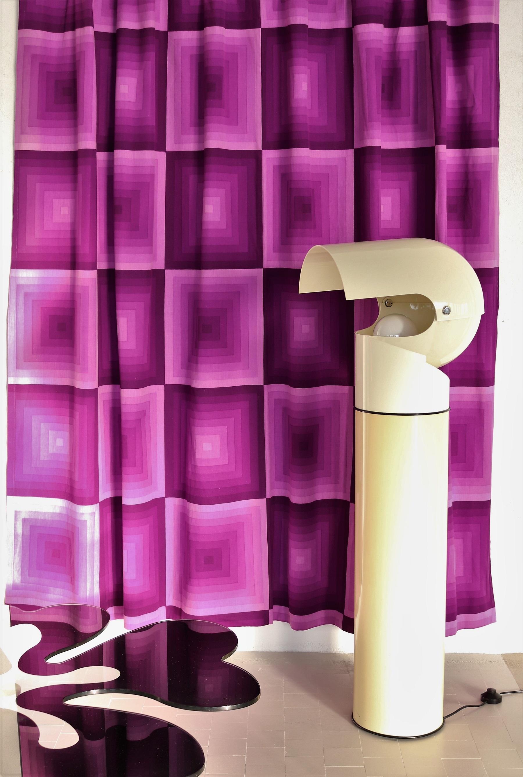 Tissu Panneau de rideau Verner Panton, tapisserie, tissu de la collection Mira-X, années 1960 en vente