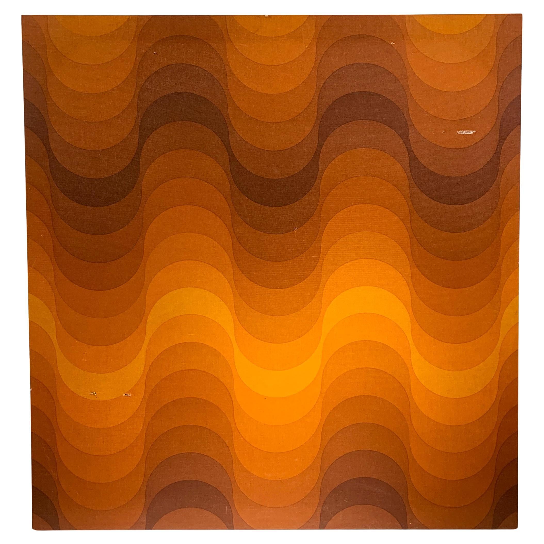 Verner Panton "Curve" Textile Wall Panel for Mira-X, Circa 1970s