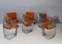Verner Panton Dinning Set Midcentury of Pantonova for Fritz Hansen, 1971