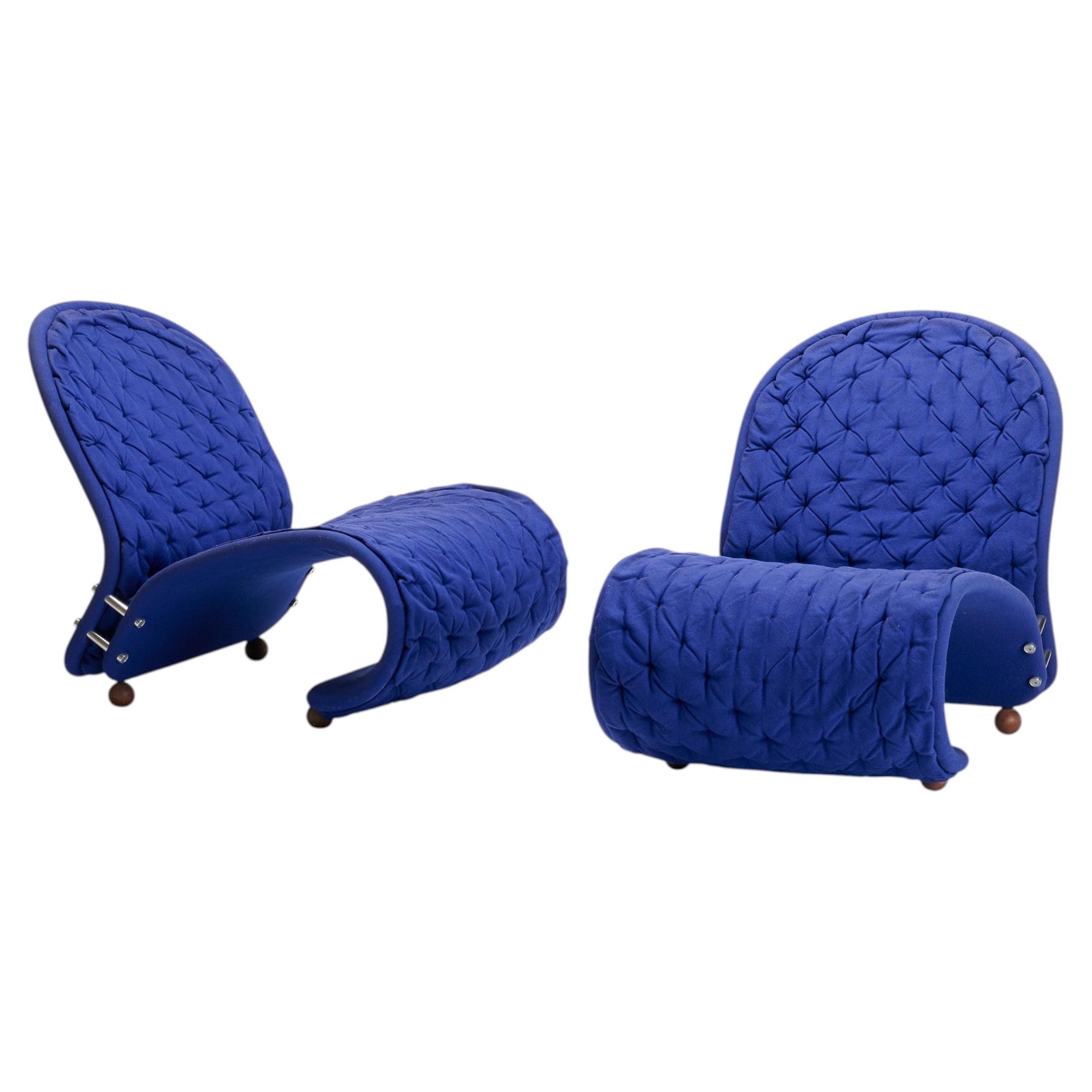Verner Panton Easy Chair System 1-2-3 Model G lounge chairs for Fritz Hansen