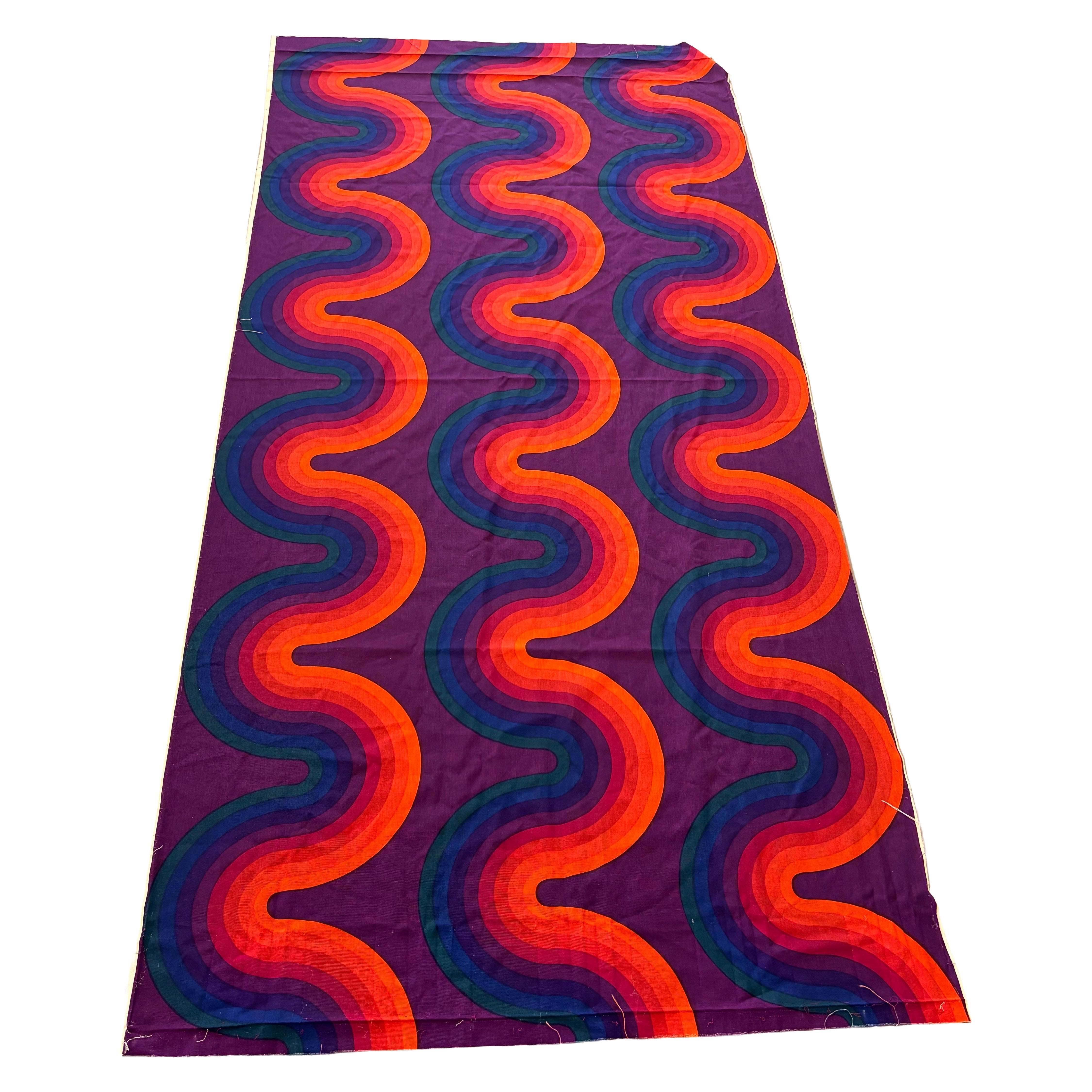 Verner Panton Fabric 100" long For Sale