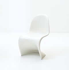 Verner Panton First Edition Stackable Chair in White, 1960s