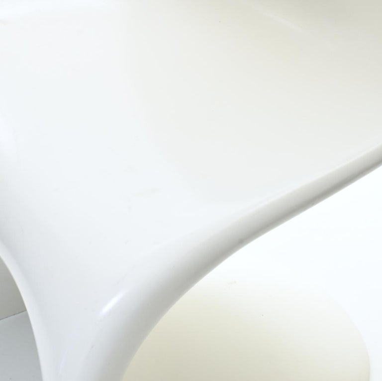 Verner Panton First Edition Stackable Chair in White, 1960s For Sale at ...