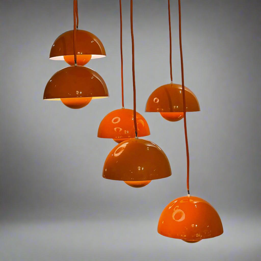 Verner Panton Candelabro Flowerpot Esmaltado en venta