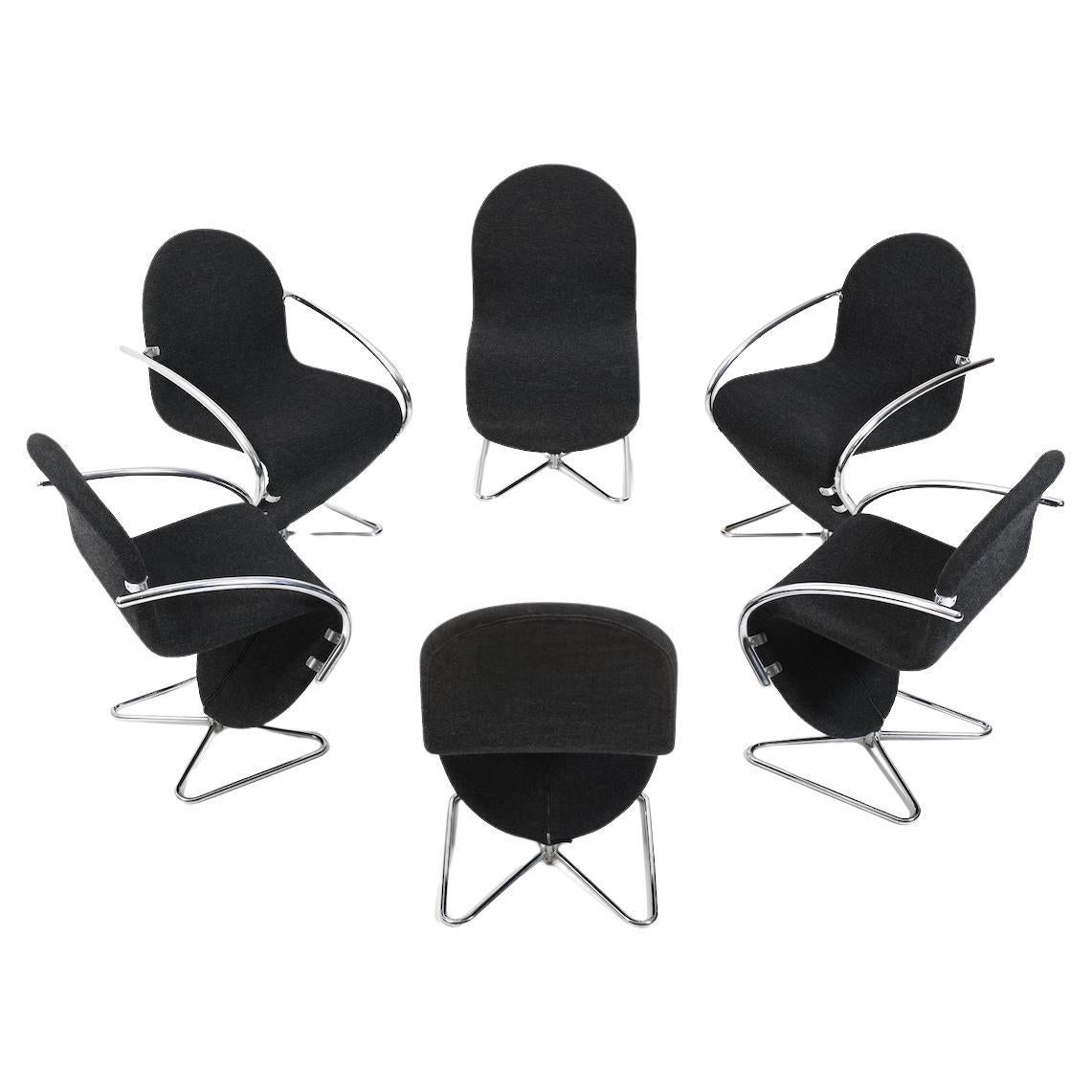 Verner Panton for Fritz Hansen 1973 Series 1-2-3 Butterfly Base For Sale