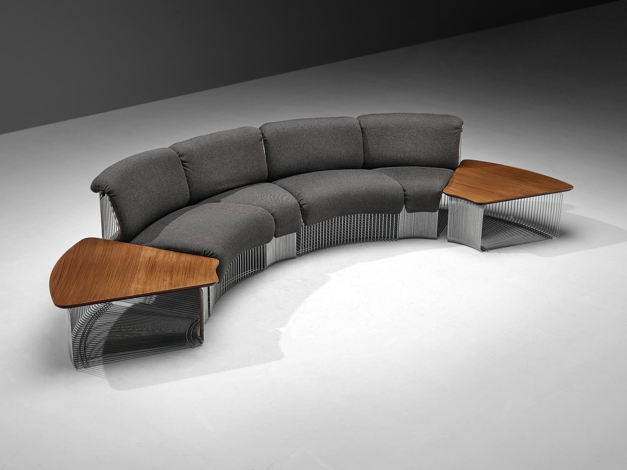 Divano e tavolini modulari 'Pantonova' di Verner Panton per Fritz Hansen in vendita 3